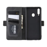 Custodia per cellulare in pelle con supporto a portafoglio per Galaxy A20s con portafoglio, supporto e slot per carte