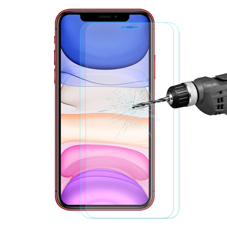2 PZ ENKAY Hat-principe 0.26mm 9H 2.5D Pellicola in vetro temperato con bordo curvo, For iPhone 11 / iPhone XR, For iPhone 11 Pro, For iPhone 11 Pro Max