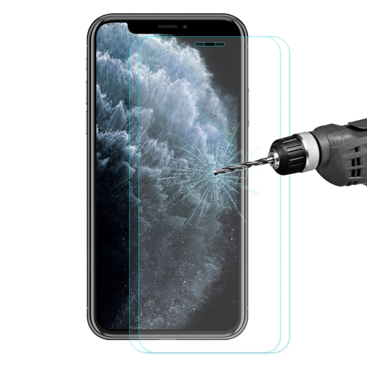 2 PZ ENKAY Hat-principe 0.26mm 9H 2.5D Pellicola in vetro temperato con bordo curvo, For iPhone 11 / iPhone XR, For iPhone 11 Pro, For iPhone 11 Pro Max