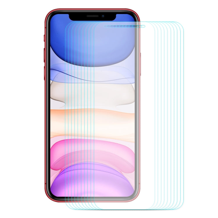 10 PZ ENKAY Hat-principe 0.26mm 9H 2.5D Pellicola in vetro temperato con bordo curvo, For iPhone 11 / iPhone XR, For iPhone 11 Pro, For iPhone 11 Pro Max
