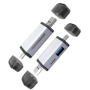 Lettore di schede OTG tipo C+USB+Micro USB