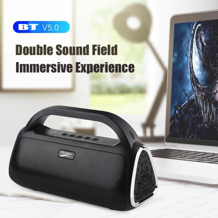 Altoparlante wireless Bluetooth DY18 Sistema audio portatile con altoparlante wireless, supporto Bluetooth, AUX, TF e radio