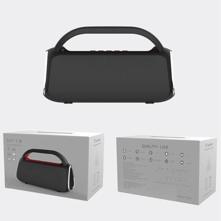 Altoparlante wireless Bluetooth DY18 Sistema audio portatile con altoparlante wireless, supporto Bluetooth, AUX, TF e radio