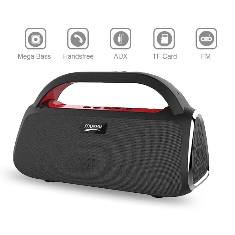 Altoparlante wireless Bluetooth DY18 Sistema audio portatile con altoparlante wireless, supporto Bluetooth, AUX, TF e radio