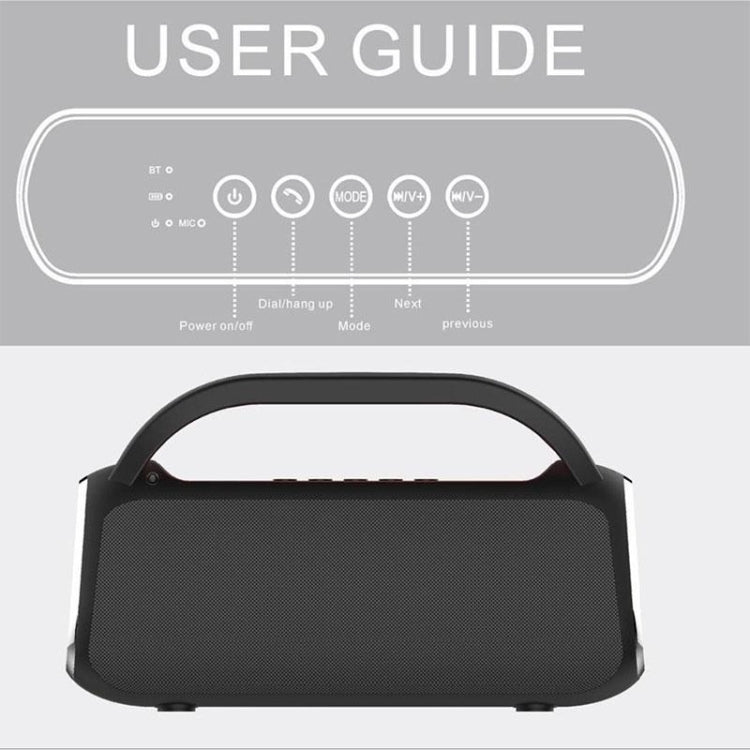 Altoparlante wireless Bluetooth DY18 Sistema audio portatile con altoparlante wireless, supporto Bluetooth, AUX, TF e radio