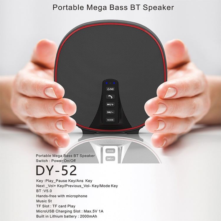 DY-52 Altoparlante portatile Bluetooth Altoparlante wireless Suono 32G Memoria massima 10W Altoparlante esterno surround musicale stereo