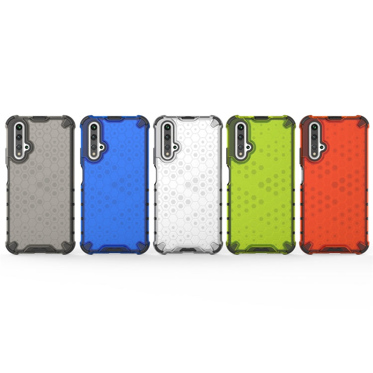 Per Huawei Nova 5T Custodia antiurto a nido d'ape per PC + TPU