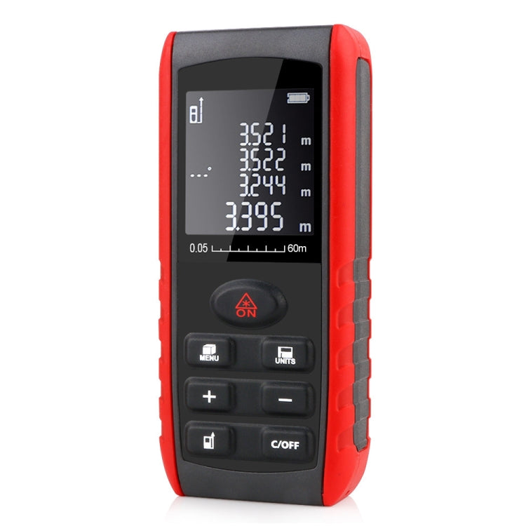 Telemetro laser E60 Misuratore di distanza laser Dispositivo di misurazione Strumenti portatili digitali Portata del modulo Telemetro 60 m, E60