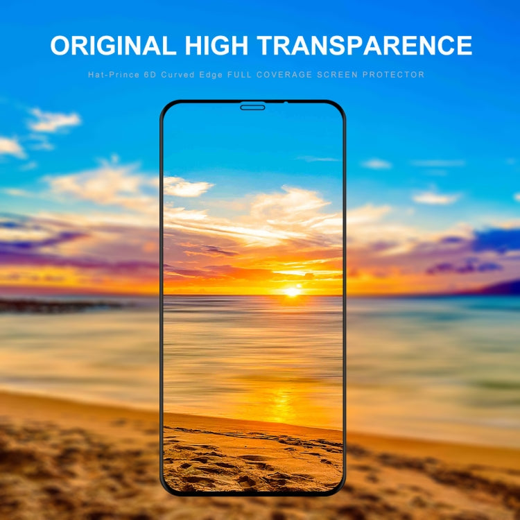 ENKAY Hat-Prince 0,26 mm 9H 6D Pellicola in vetro temperato curvo a schermo intero, For iPhone 11 / iPhone XR, For iPhone 11 Pro / XS / X, For iPhone 11 Pro Max / XS Max
