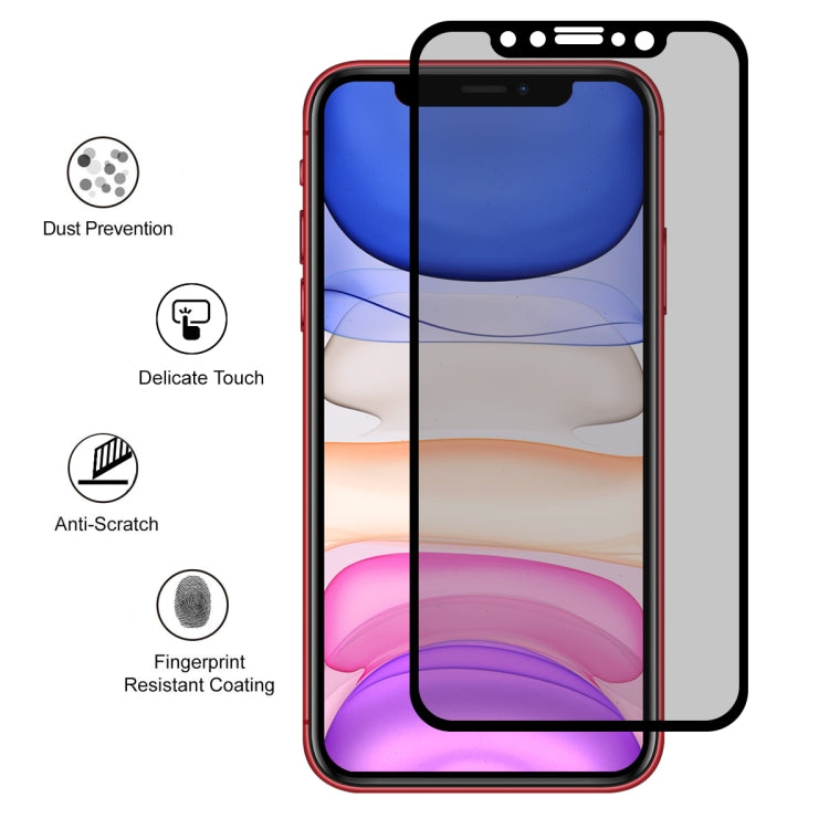ENKAY Hat-Prince 0.26mm 9H 2.5D Privacy Pellicola in vetro temperato a schermo intero antiriflesso, For iPhone 11 / iPhone XR, For iPhone 11 Pro / XS / X, For iPhone 11 Pro Max / XS Max