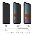 ENKAY Hat-Prince 0.26mm 9H 2.5D Privacy Pellicola in vetro temperato a schermo intero antiriflesso, For iPhone 11 / iPhone XR, For iPhone 11 Pro / XS / X, For iPhone 11 Pro Max / XS Max