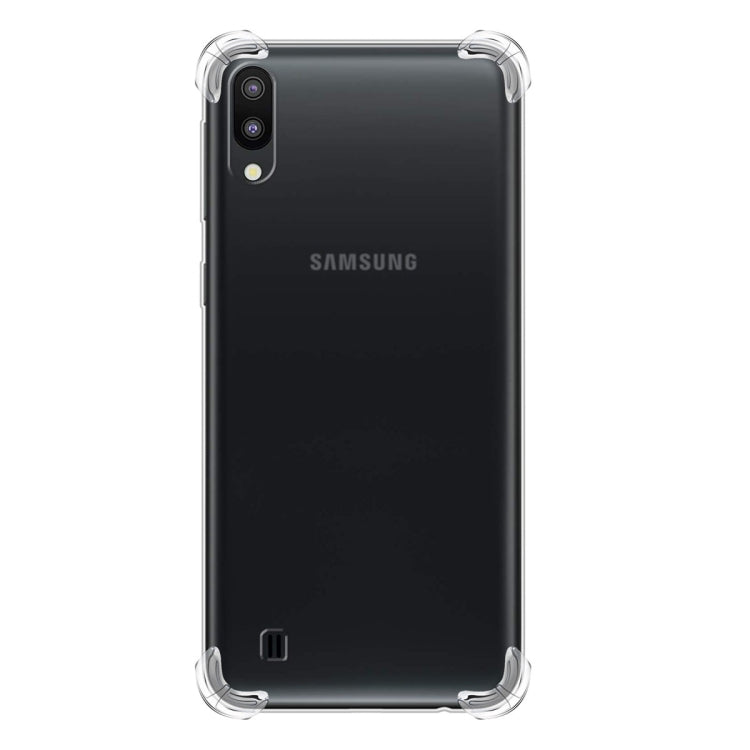 Per Galaxy A10/M10 Custodia per telefono in TPU trasparente ultra sottile anti-caduta a quattro angoli