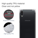 Per Galaxy A10/M10 Custodia per telefono in TPU trasparente ultra sottile anti-caduta a quattro angoli