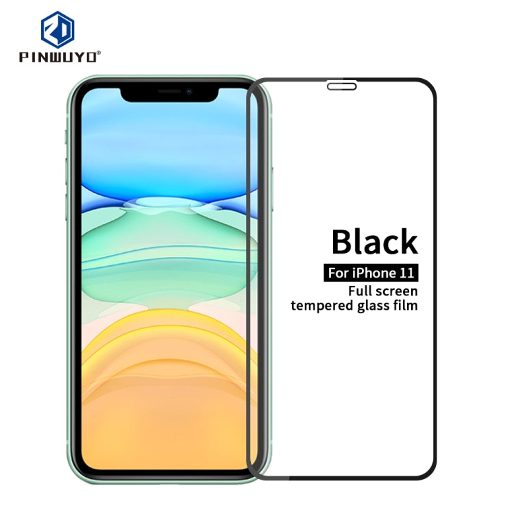Pellicola in vetro temperato a schermo intero PINWUYO 9H 2.5D, For iPhone 11 Pro, For iPhone 11