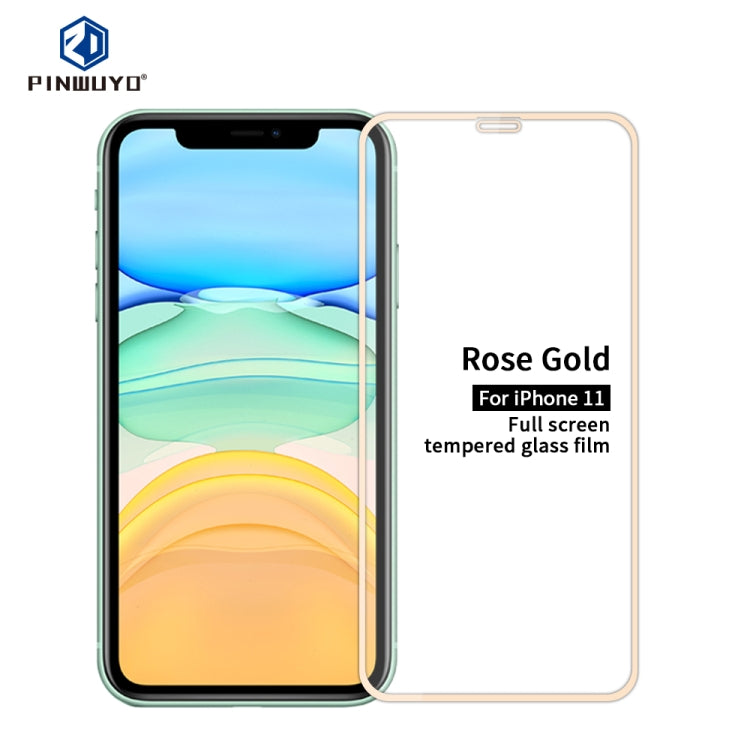 Pellicola in vetro temperato a schermo intero PINWUYO 9H 2.5D, For iPhone 11 Pro, For iPhone 11