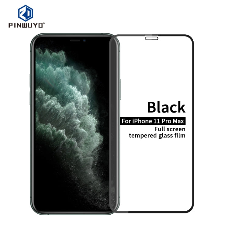 Per iPhone 11 Pro Max 6.5寸 PINWUYO 9H 2.5D Pellicola in vetro temperato a schermo intero, For iPhone 11 Pro Max