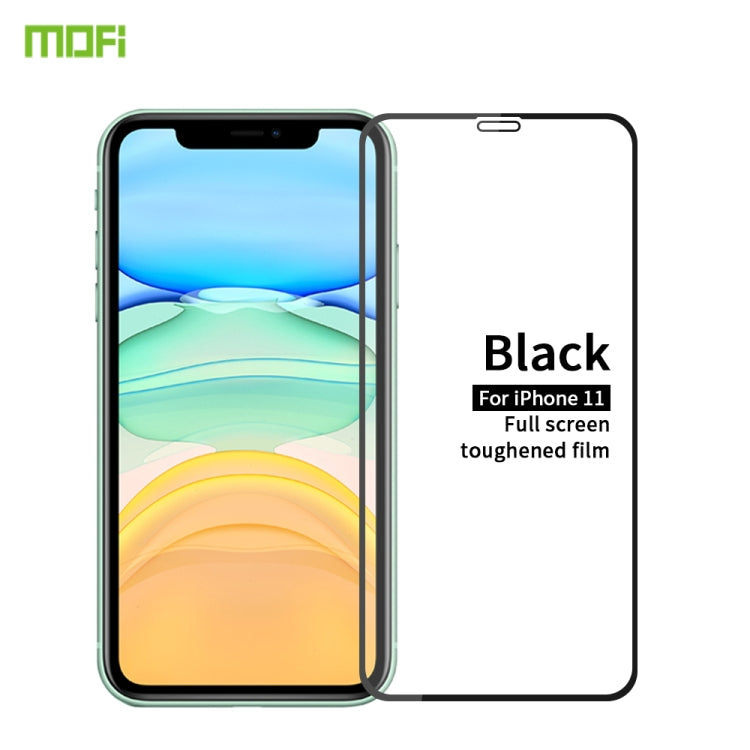 Pellicola in vetro temperato a schermo intero MOFI 9H 2.5D, For iPhone 11 Pro, For iPhone 11
