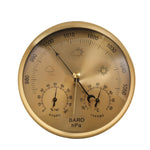 THB9392 Termometro digitale a parete Igrometro Manometro per uso domestico ad alta precisione Barometro per strumenti meteorologici, THB9392 (Gold), THB9392 132mm