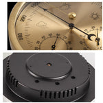 THB9392 Termometro digitale a parete Igrometro Manometro per uso domestico ad alta precisione Barometro per strumenti meteorologici, THB9392 (Gold), THB9392 132mm