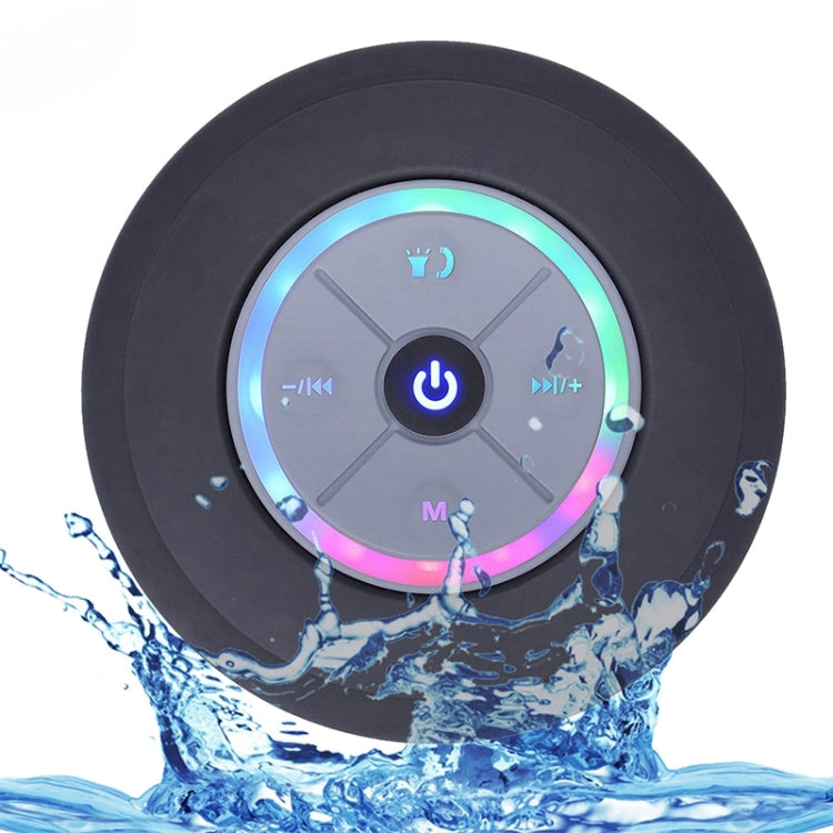 BTS-08 Altoparlante Bluetooth senza fili Impermeabile Led FM Radio Subwoofer Bluetooth Colonna TF Card Ventosa Mini Altoparlante per doccia