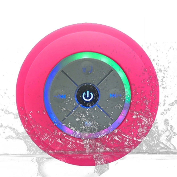 BTS-08 Altoparlante Bluetooth senza fili Impermeabile Led FM Radio Subwoofer Bluetooth Colonna TF Card Ventosa Mini Altoparlante per doccia