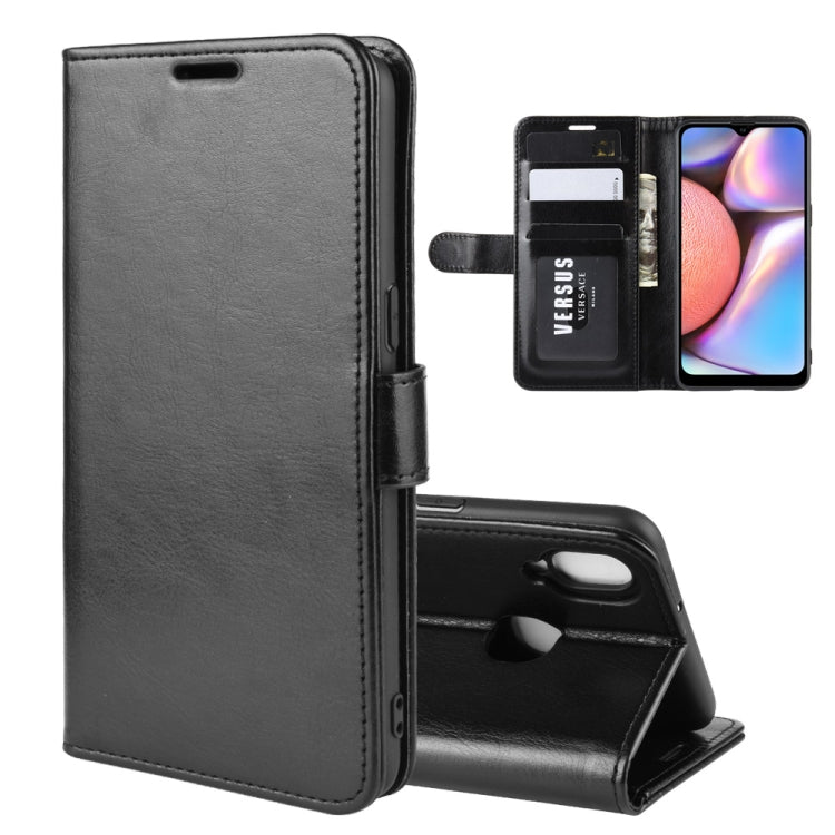 Per Galaxy A10S R64 Custodia in pelle pieghevole orizzontale a piega singola con supporto, slot per carte e portafoglio, For Galaxy A10S