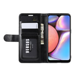 Per Galaxy A10S R64 Custodia in pelle pieghevole orizzontale a piega singola con supporto, slot per carte e portafoglio, For Galaxy A10S