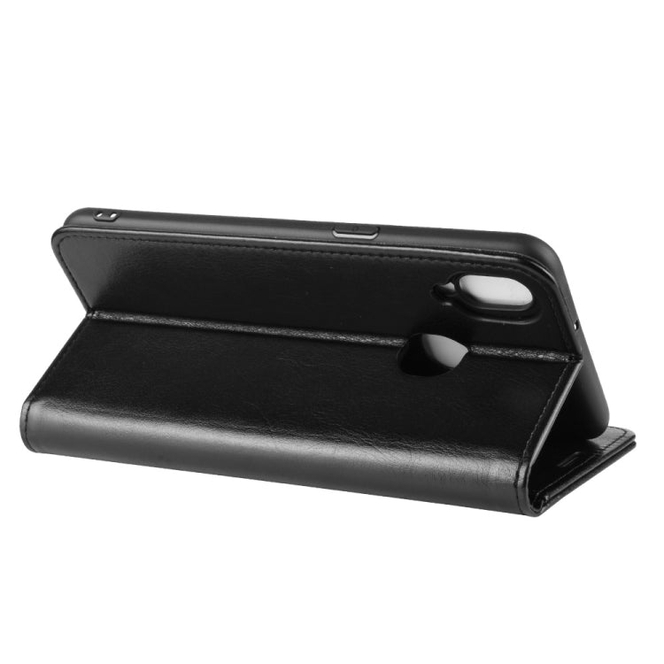 Per Galaxy A10S R64 Custodia in pelle pieghevole orizzontale a piega singola con supporto, slot per carte e portafoglio, For Galaxy A10S