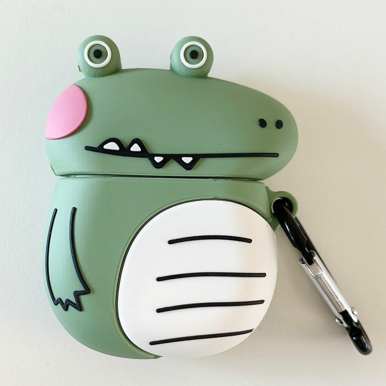 Per Apple AirPods 1/2 generazione custodia protettiva per cuffie Bluetooth universale wireless carino dinosauro