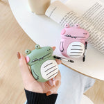 Per Apple AirPods 1/2 generazione custodia protettiva per cuffie Bluetooth universale wireless carino dinosauro