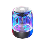 C7 Altoparlante Bluetooth 5.0 LED trasparente Subwoofer luminoso TWS 6D Surround HIFI Stereo Cool Audio, C7
