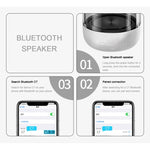 C7 Altoparlante Bluetooth 5.0 LED trasparente Subwoofer luminoso TWS 6D Surround HIFI Stereo Cool Audio, C7