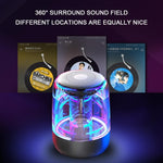 C7 Altoparlante Bluetooth 5.0 LED trasparente Subwoofer luminoso TWS 6D Surround HIFI Stereo Cool Audio, C7