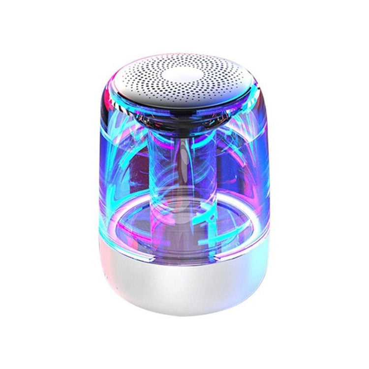 C7 Altoparlante Bluetooth 5.0 LED trasparente Subwoofer luminoso TWS 6D Surround HIFI Stereo Cool Audio, C7