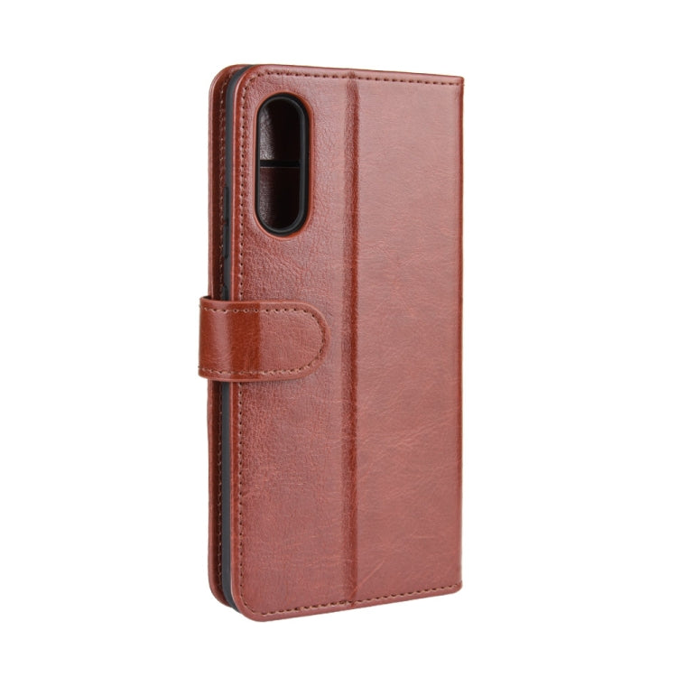 Per Galaxy A90 5G R64 Custodia in pelle pieghevole orizzontale a piega singola con supporto e slot per schede e portafoglio, For Samsung Galaxy A90 5G