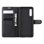 Per 三星A90 5G Custodia in pelle a vibrazione orizzontale con texture Litchi con portafoglio e supporto e slot per carte