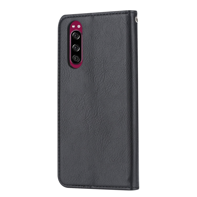 Per Sony Xperia 5 Knead Skin Texture Custodia in pelle orizzontale a conchiglia con cornice per foto e supporto e slot per schede e portafoglio, For Sony Xperia 5