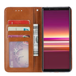 Per Sony Xperia 5 Knead Skin Texture Custodia in pelle orizzontale a conchiglia con cornice per foto e supporto e slot per schede e portafoglio, For Sony Xperia 5