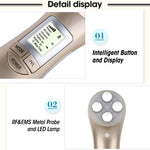 OFY9901 Pelle del viso EMS Mesoterapia Elettroporazione Radiofrequenza RF Facciale LED Photon Cura della pelle Face Lift Stringere Rimuovi rughe