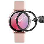 ENKAY Hat-prince 3D Full Screen Soft TPU Edge + Pellicola proteggi schermo HD in vetro morbido, For Galaxy Watch Active 2 40mm, For Galaxy Watch Active 2 44mm