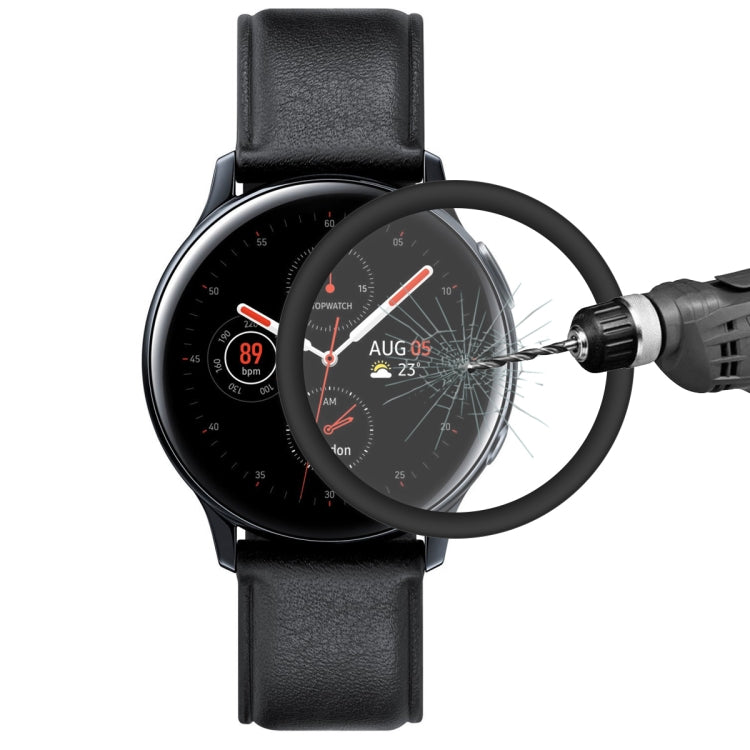 ENKAY Hat-prince 3D Full Screen Soft TPU Edge + Pellicola proteggi schermo HD in vetro morbido, For Galaxy Watch Active 2 40mm, For Galaxy Watch Active 2 44mm