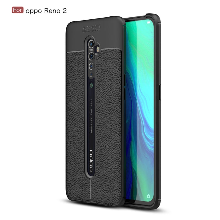 Per OPPO Reno 2 Litchi Texture TPU Custodia antiurto, For OPPO Reno 2