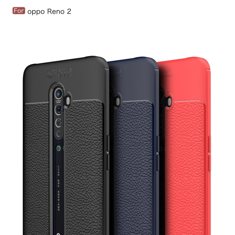 Per OPPO Reno 2 Litchi Texture TPU Custodia antiurto, For OPPO Reno 2