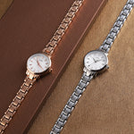 Skmei 1410 Orologio al quarzo da donna Orologio alla moda europeo e americano Orologio da donna con cinturino in acciaio per il tempo libero