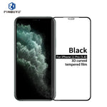 Pellicola in vetro temperato curvo PINWUYO 9H 3D, For iPhone 11 Pro, For iPhone 11 Pro Max, For iPhone 11