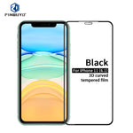 Pellicola in vetro temperato curvo PINWUYO 9H 3D, For iPhone 11 Pro, For iPhone 11 Pro Max, For iPhone 11