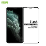 Pellicola in vetro temperato con schermo curvo antideflagrante MOFI 9H 3D, For iPhone 11 Pro, For iPhone 11 Pro Max, For iPhone 11