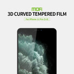 Pellicola in vetro temperato con schermo curvo antideflagrante MOFI 9H 3D, For iPhone 11 Pro, For iPhone 11 Pro Max, For iPhone 11