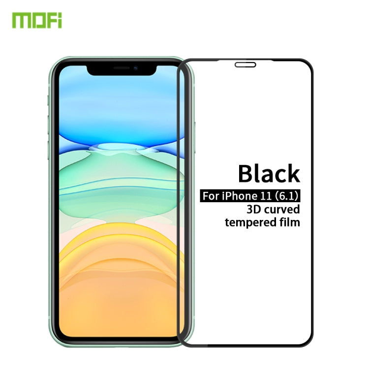 Pellicola in vetro temperato con schermo curvo antideflagrante MOFI 9H 3D, For iPhone 11 Pro, For iPhone 11 Pro Max, For iPhone 11