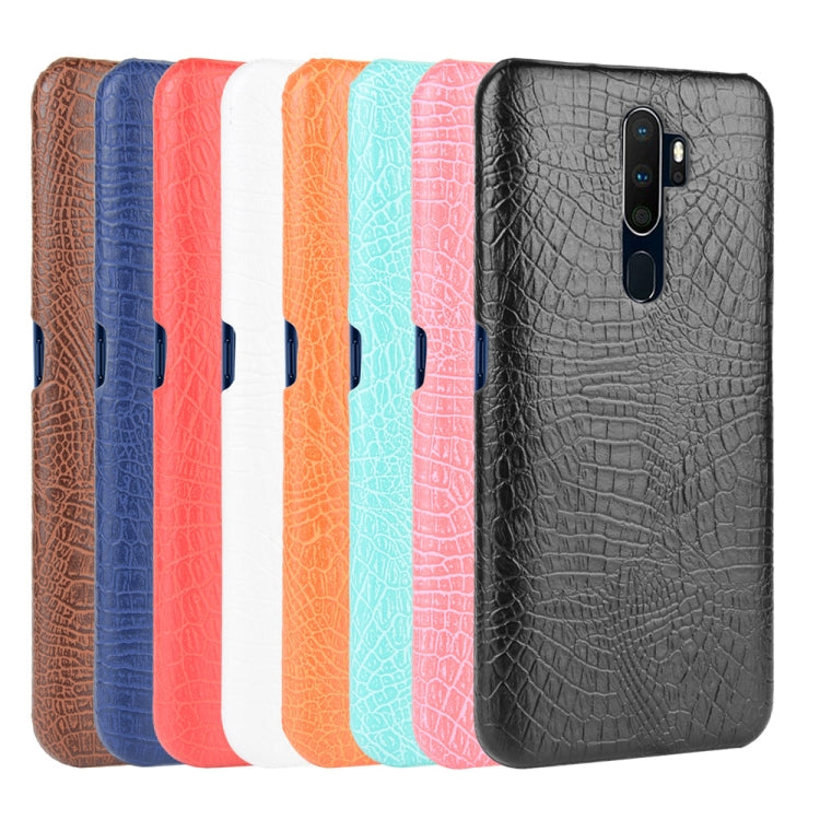 Per Oppo A9 2020 / A5 2020 / A11X Custodia antiurto in coccodrillo Texture PC + PU, For OPPO A9 2020